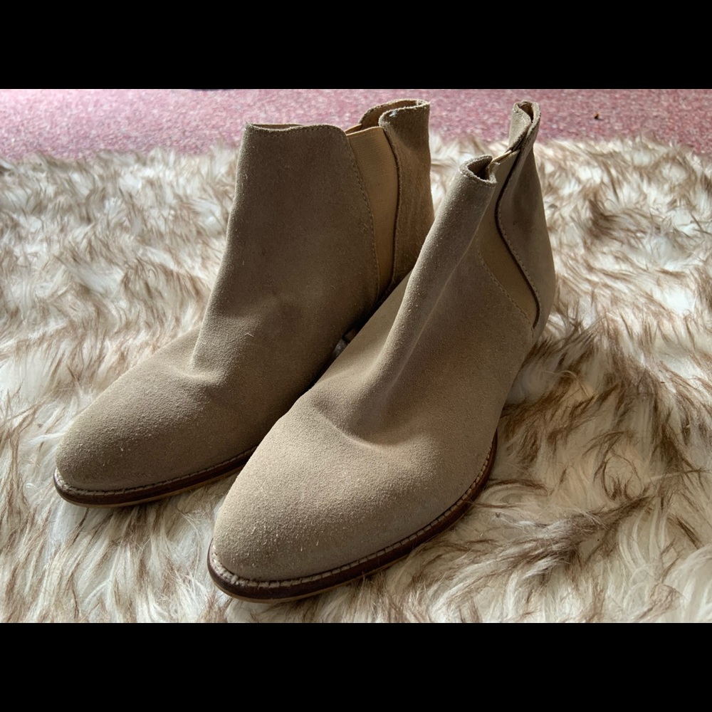 Booties, cream color, Sz 6.5